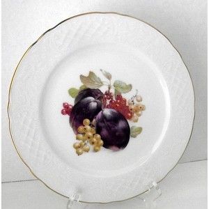 Bavaria Plate Berries Golden Crown Salad E&R Lunch Plums Germany Orchard 8 Bread